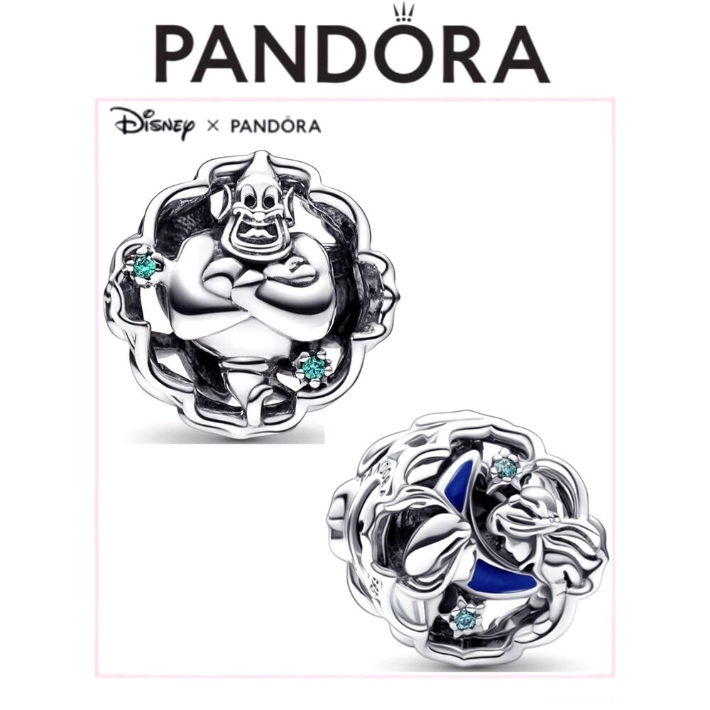 NWOT Pandora x Disney Jasmine Aladdin & Genie Glow-in-the-dark 792349C01